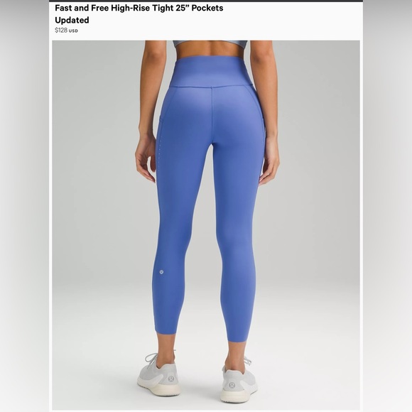 Lululemon Fast and Free High-Rise Crop 23” Pockets - Picture 3 of 15